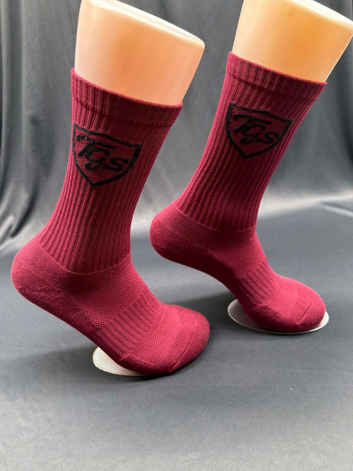 TooGentleSocks Original Maroon
